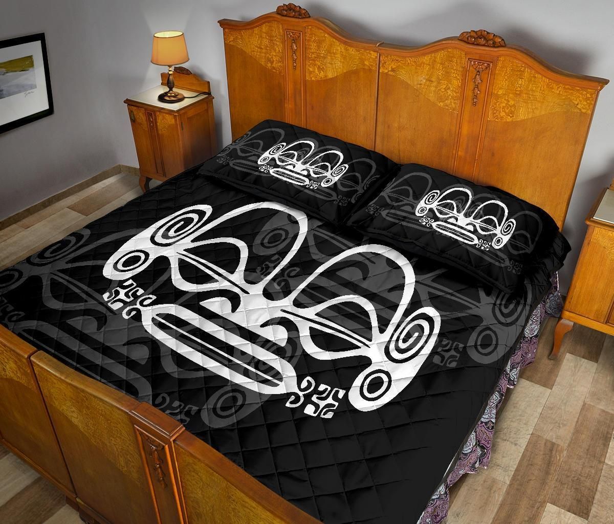 Marquesas Islands Polynesian Quilt Bed Set