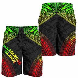 Marquesas Islands Men Shorts - Polynesian Chief Reggae Version