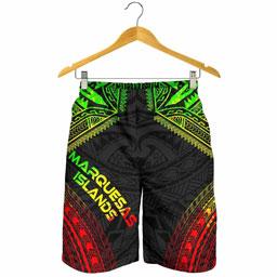 Marquesas Islands Men Shorts - Polynesian Chief Reggae Version