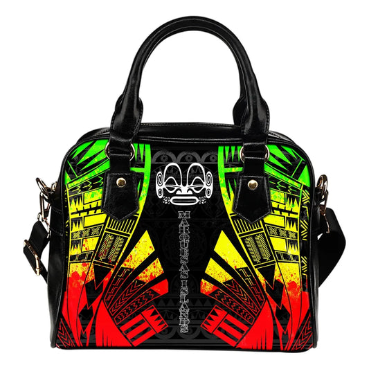 Marquesas Islands Shoulder Handbag - Polynesian Tattoo Reggae