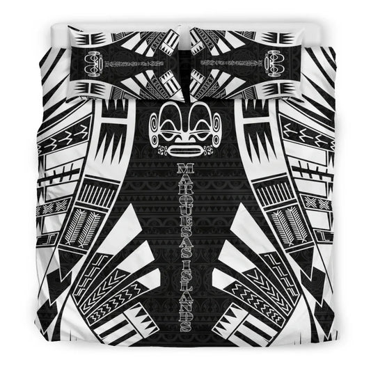 Marquesas Islands Duvet Cover Set - Polynesian Tattoo