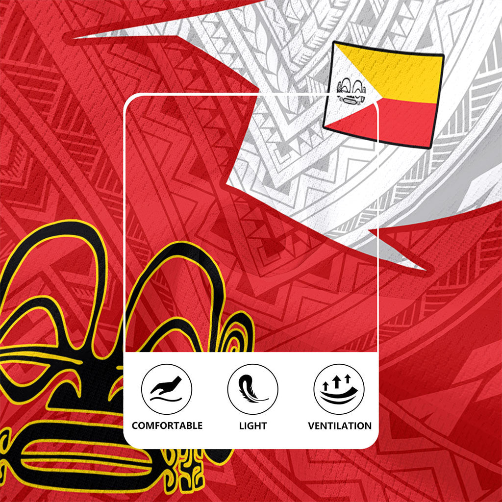 Marquesas Islands Rugby Jersey Polynesian Tattoo Flag And Coat Of Arms