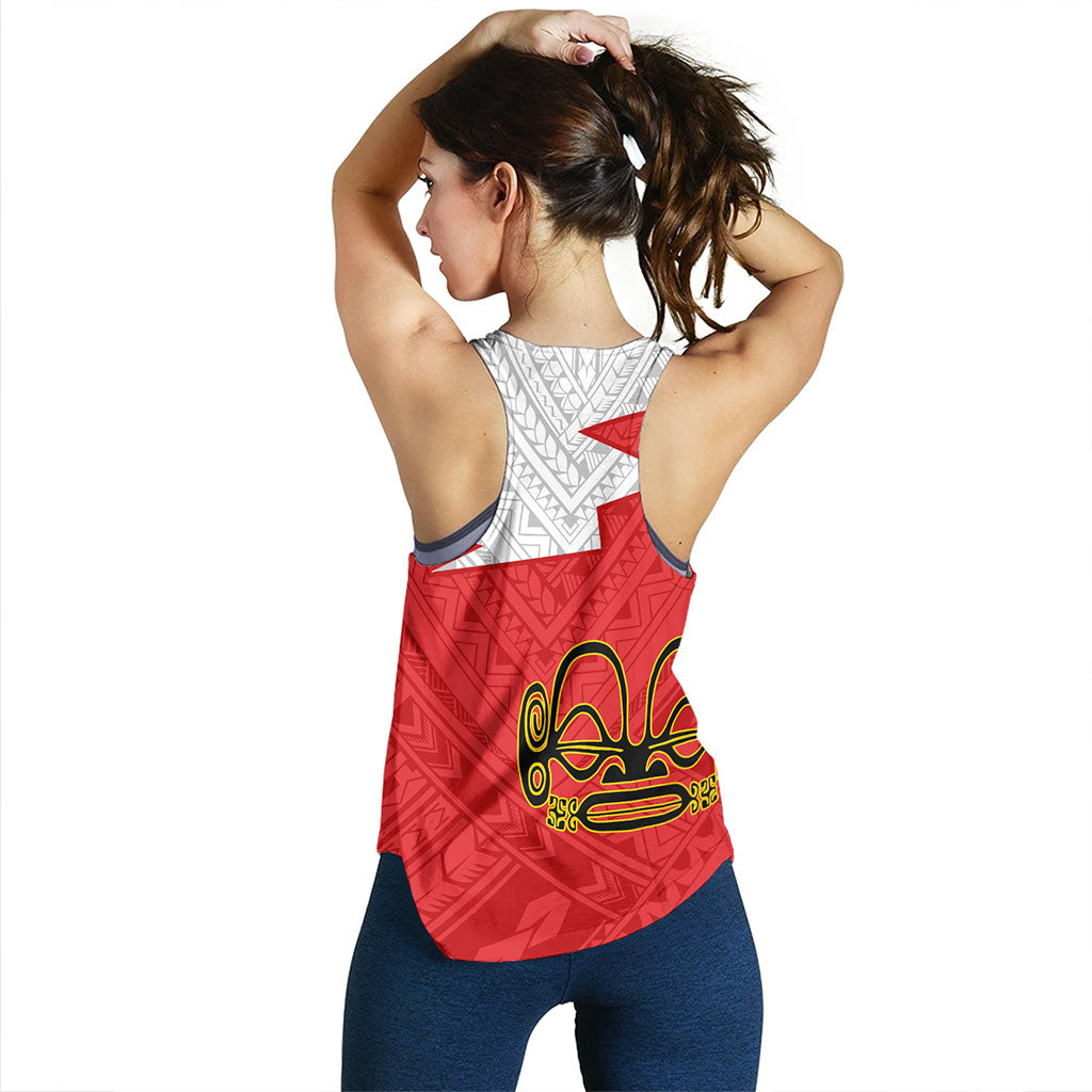 Marquesas Islands Women Tank Polynesian Tattoo Flag And Coat Of Arms