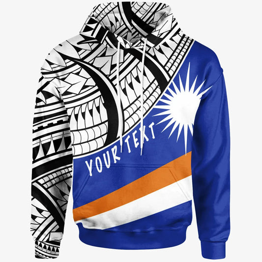 Marshall Custom Personalised Hoodie - Ginger Lei Pattern