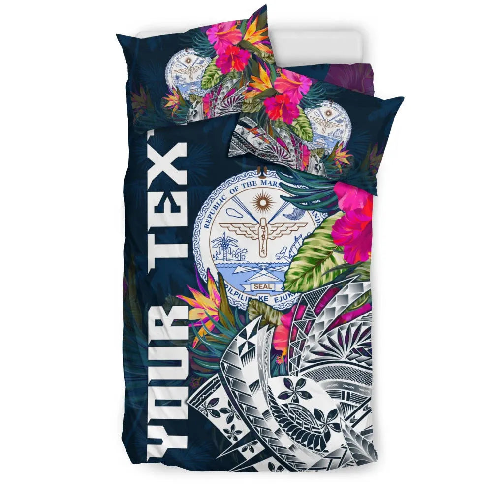 Marshall Islands Custom Personalised Bedding Set - Summer Vibes