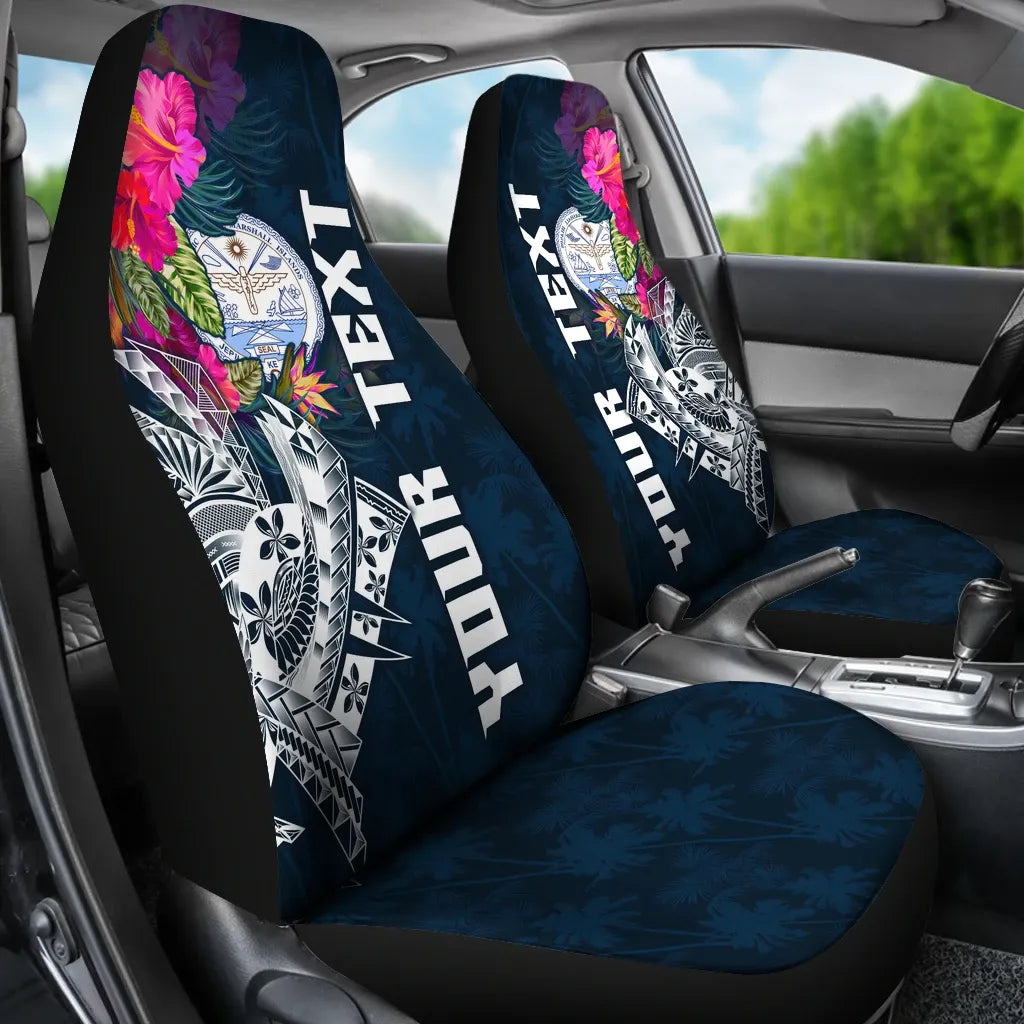 Marshall Islands Custom Personalised Car Seat Covers - Summer Vibes