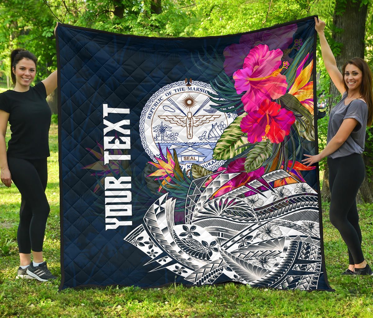Marshall Islands Custom Personalised Premium Quilt - Summer Vibes