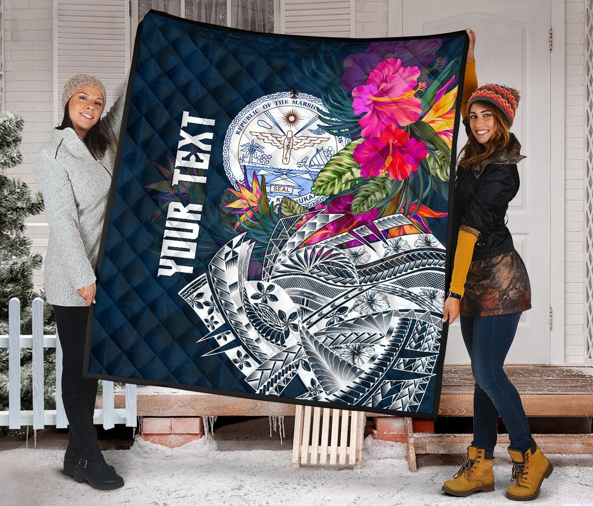 Marshall Islands Custom Personalised Premium Quilt - Summer Vibes