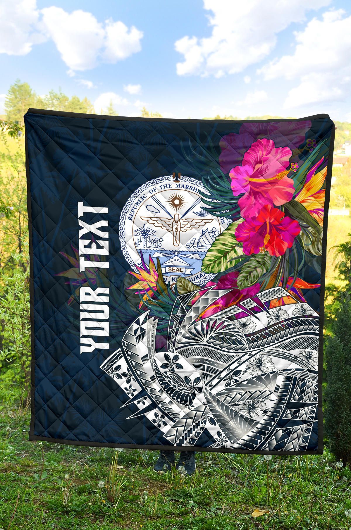 Marshall Islands Custom Personalised Premium Quilt - Summer Vibes