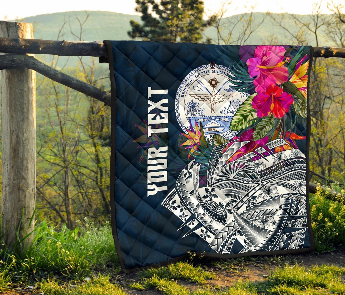 Marshall Islands Custom Personalised Premium Quilt - Summer Vibes
