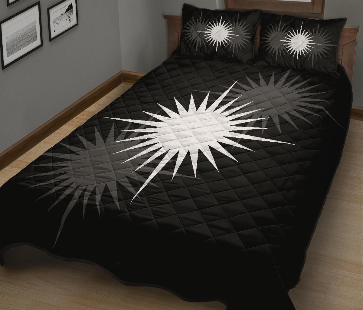 Marshall Islands Polynesian Quilt Bed Set