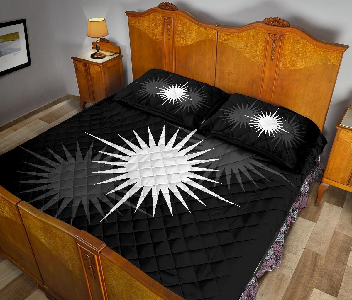 Marshall Islands Polynesian Quilt Bed Set