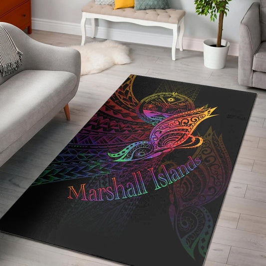 Marshall Islandss Area Rug - Butterfly Polynesian Style