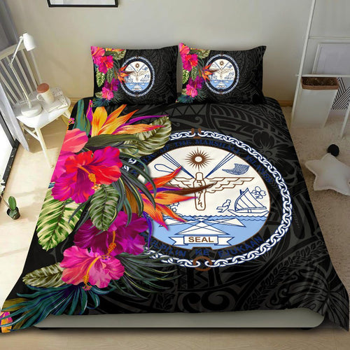 Marshall Islands Bedding Set - Hibiscus Polynesian Pattern