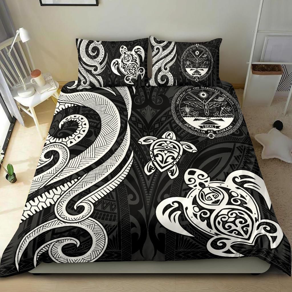 Marshall Islands Bedding Set - Tentacle Turtle White
