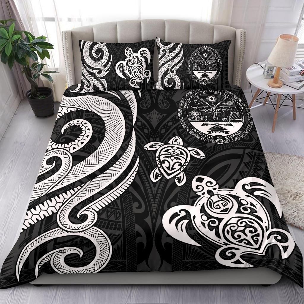 Marshall Islands Bedding Set - Tentacle Turtle White