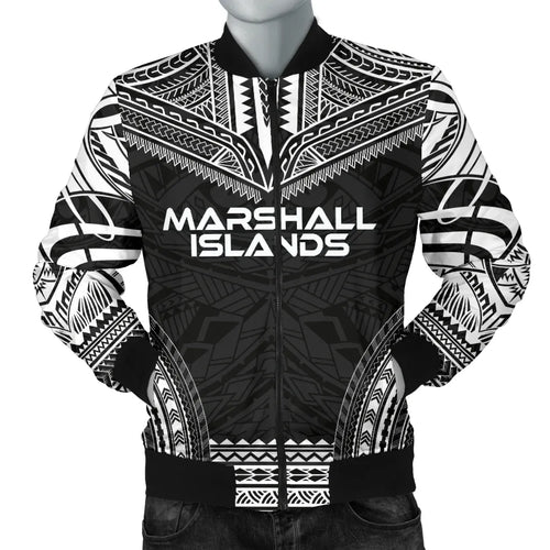 Marshall Islands Polynesian Chief Bomber Jacket - Black Version