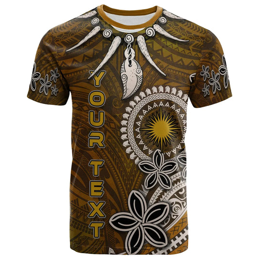 Marshall Islands Custom Personalised T-Shirt - Polynesian Boar Tusk