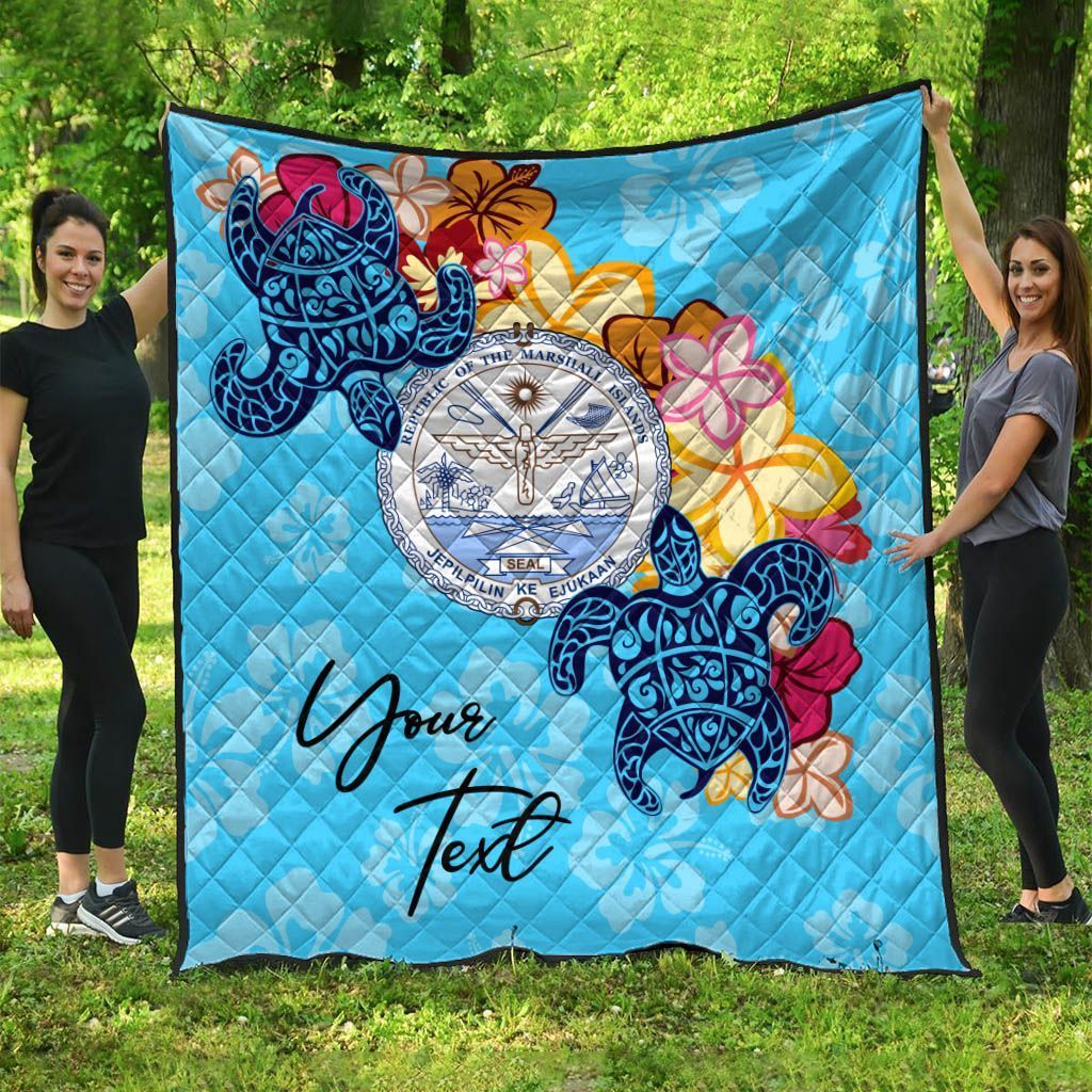 Marshall Islands Custom Personalised Premium Quilt - Tropical Style