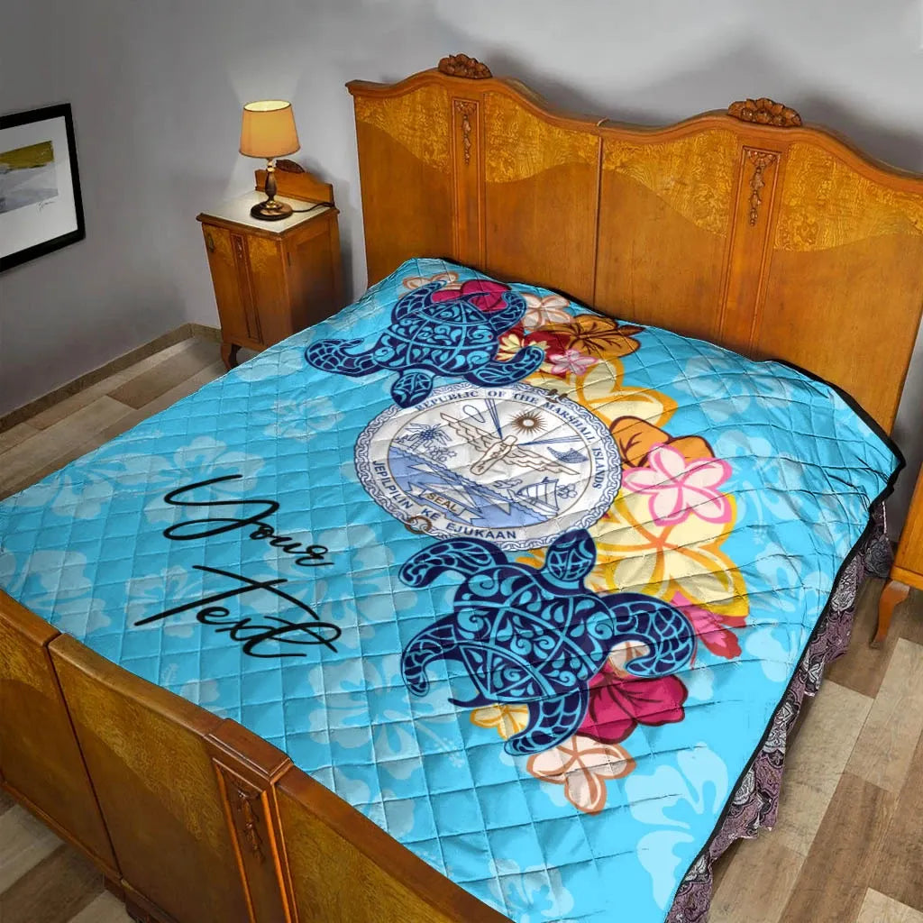 Marshall Islands Custom Personalised Premium Quilt - Tropical Style
