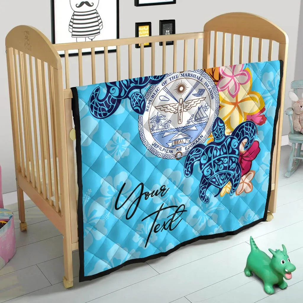 Marshall Islands Custom Personalised Premium Quilt - Tropical Style