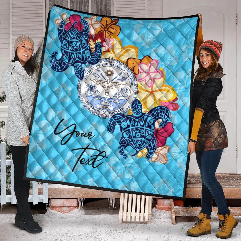 Marshall Islands Custom Personalised Premium Quilt - Tropical Style