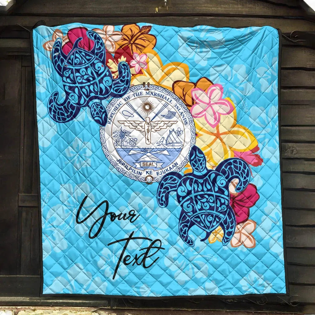 Marshall Islands Custom Personalised Premium Quilt - Tropical Style