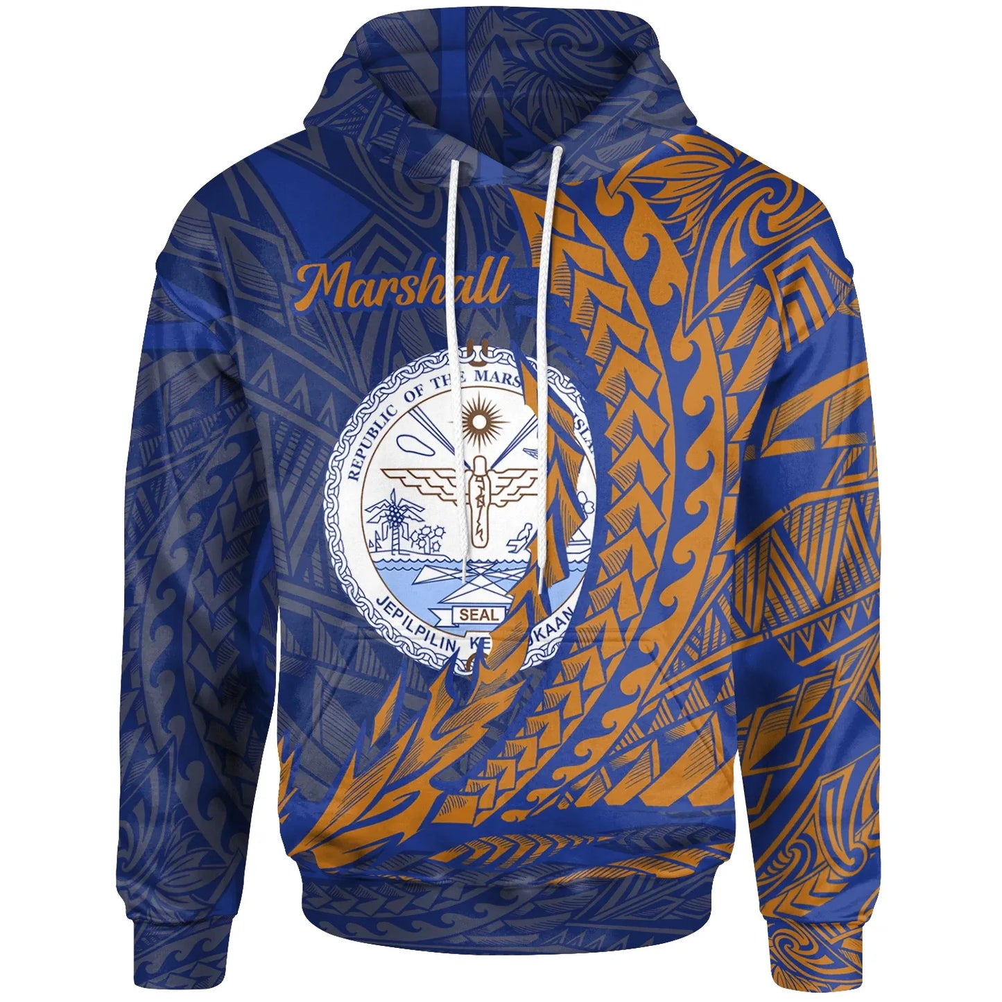 Marshall Islands Hoodie - Wings Style