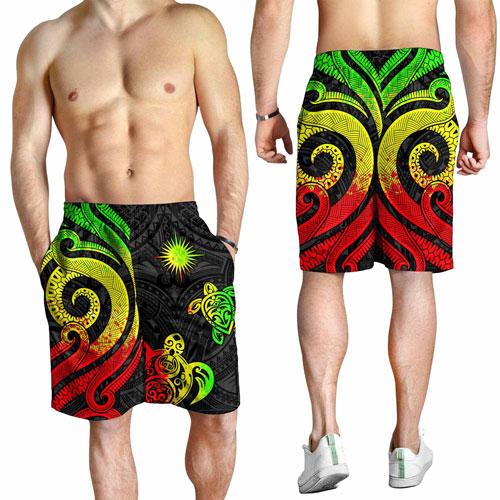 Marshall Islands Men Short - Reggae Tentacle Turtle Crest
