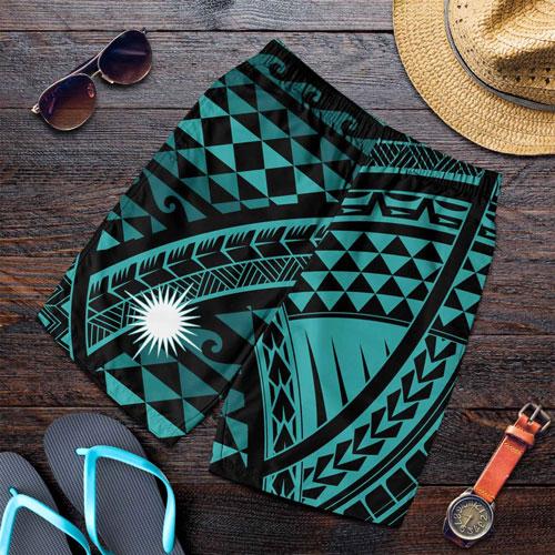Marshall Islands Men Short - Tribal Seamless Pattern