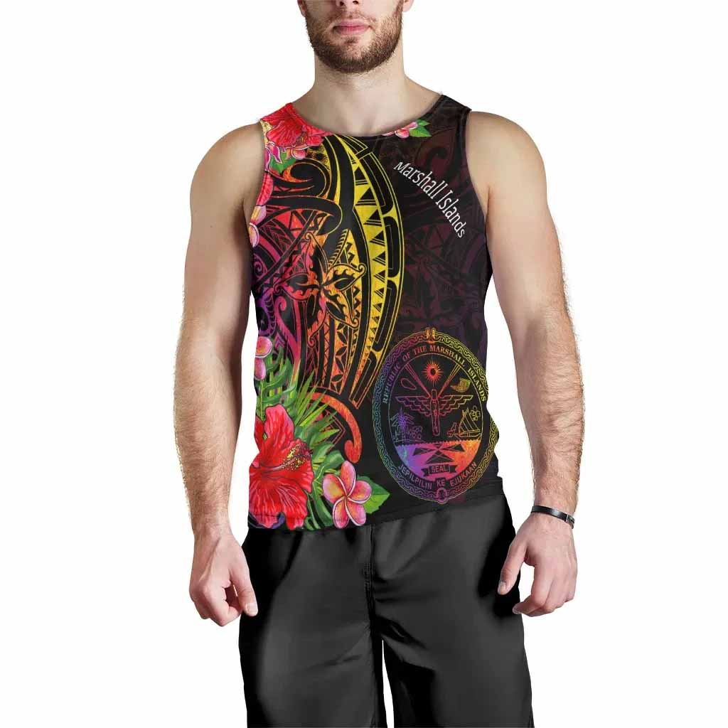 Marshall Islands Men Tank Top - Tropical Hippie Style