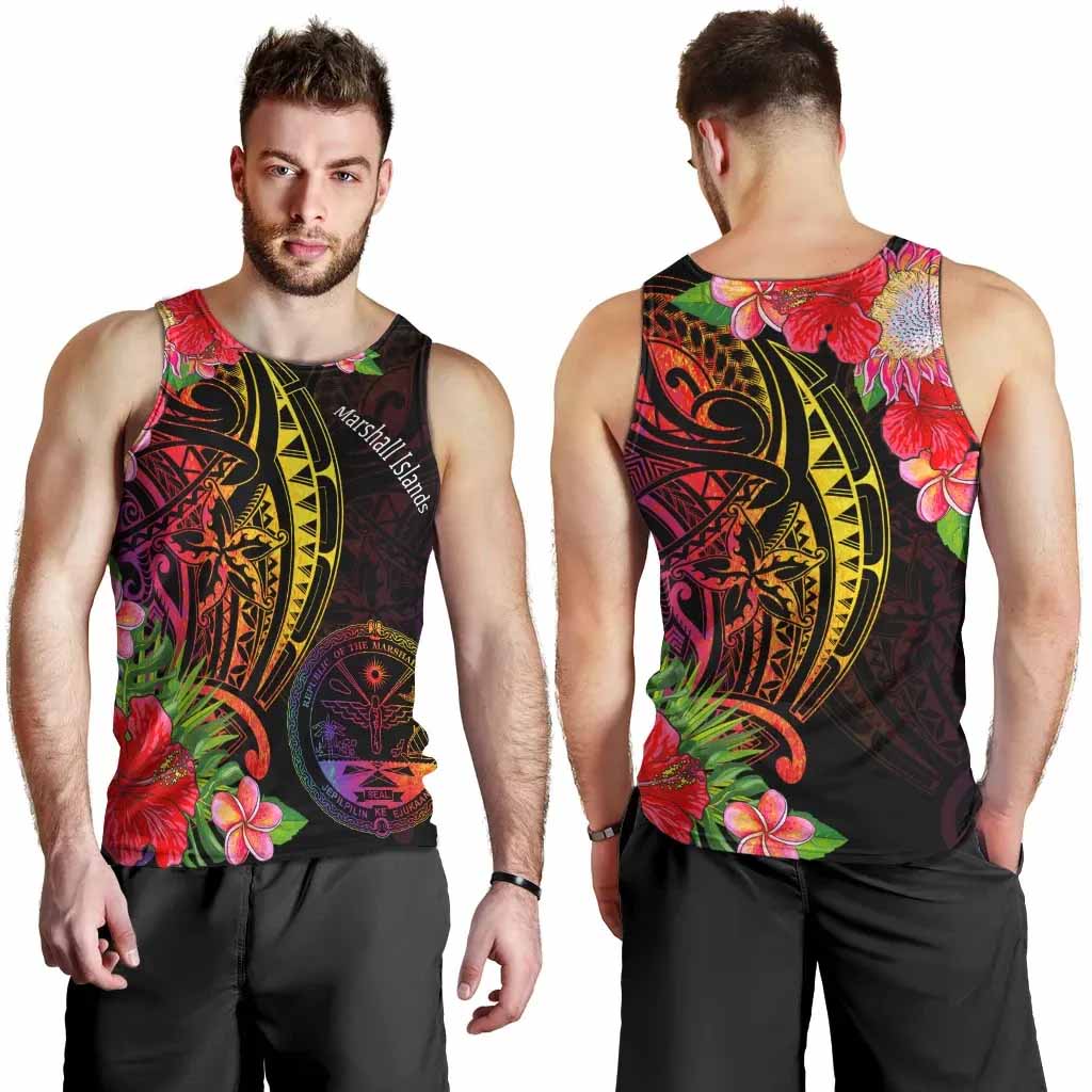 Marshall Islands Men Tank Top - Tropical Hippie Style