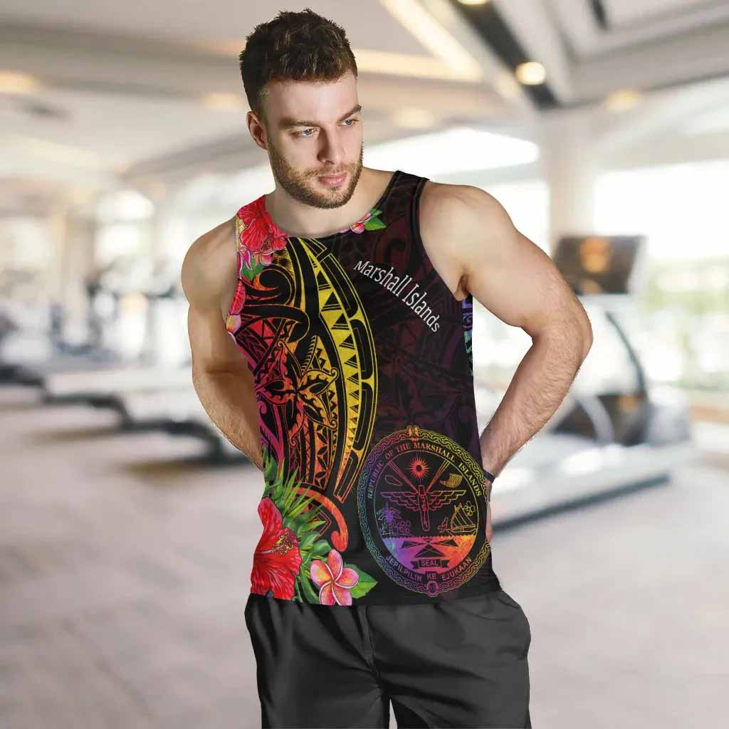 Marshall Islands Men Tank Top - Tropical Hippie Style