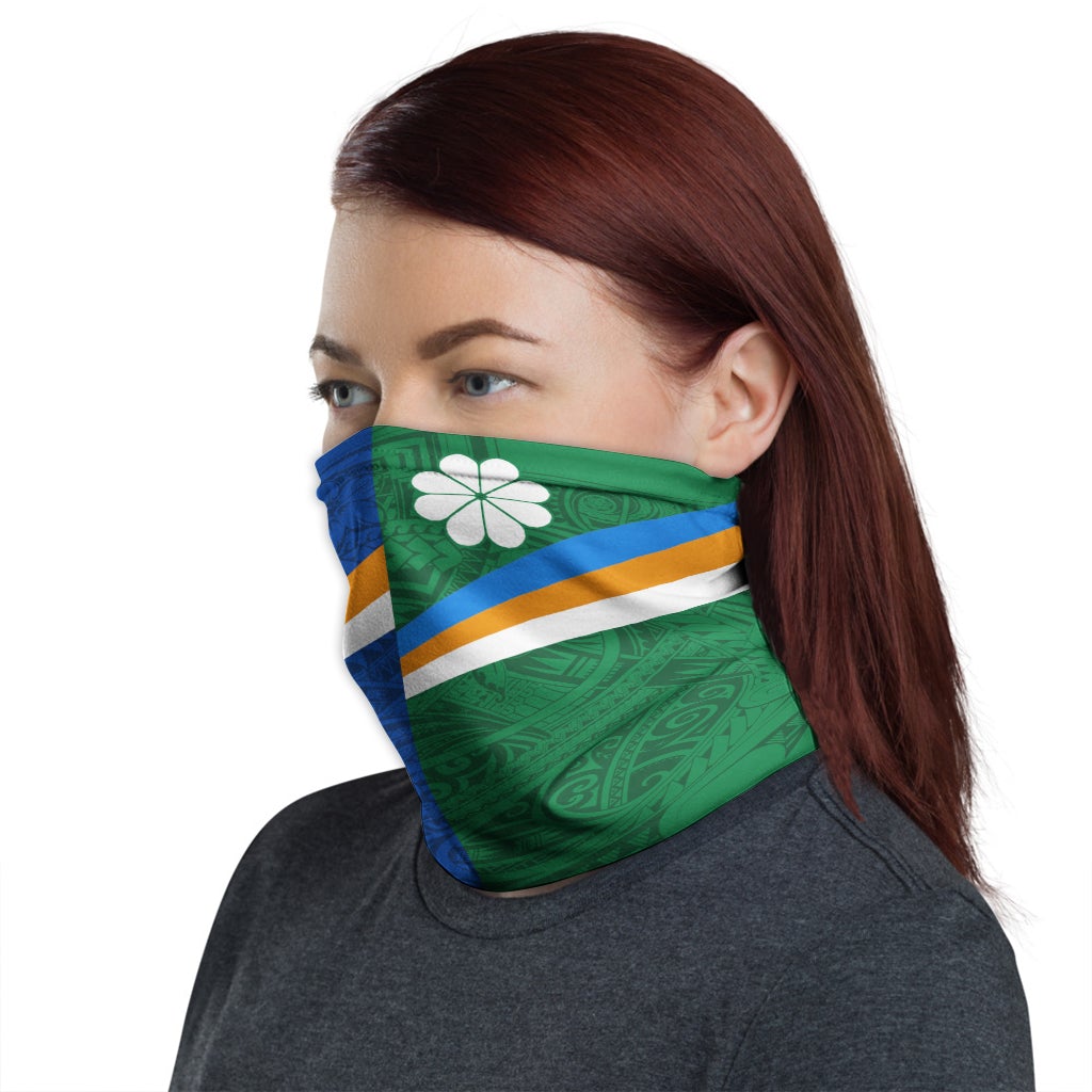 Marshall Islands Neck Gaiter - Marshall mix Kwajalein Flag