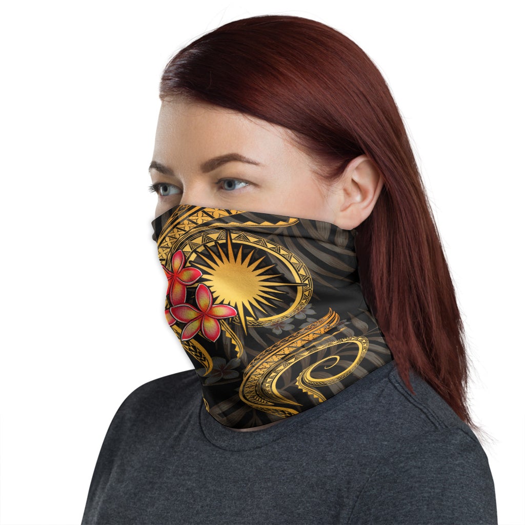 Marshall Islands Neck Gaiter - Plumeria Gold