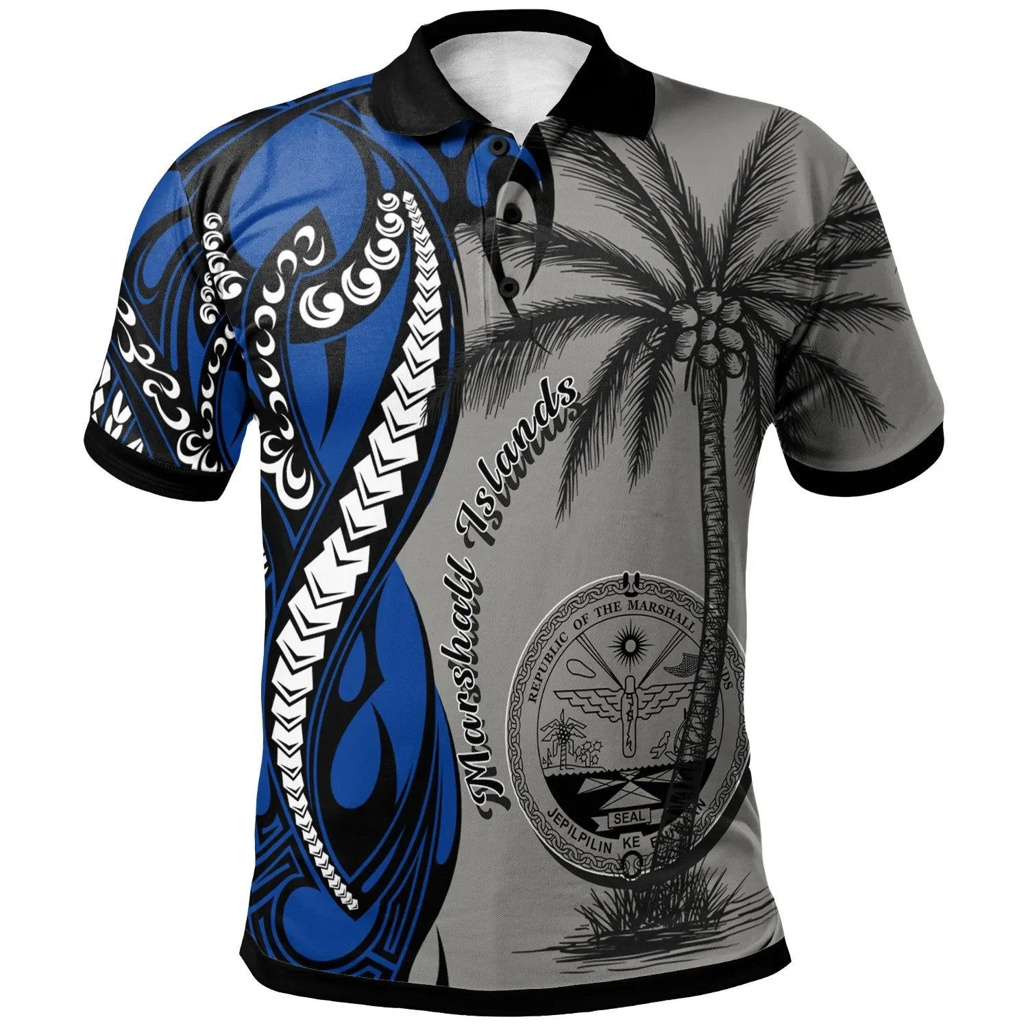 Marshall Islands Polo Shirt - Classical Coconut Tree