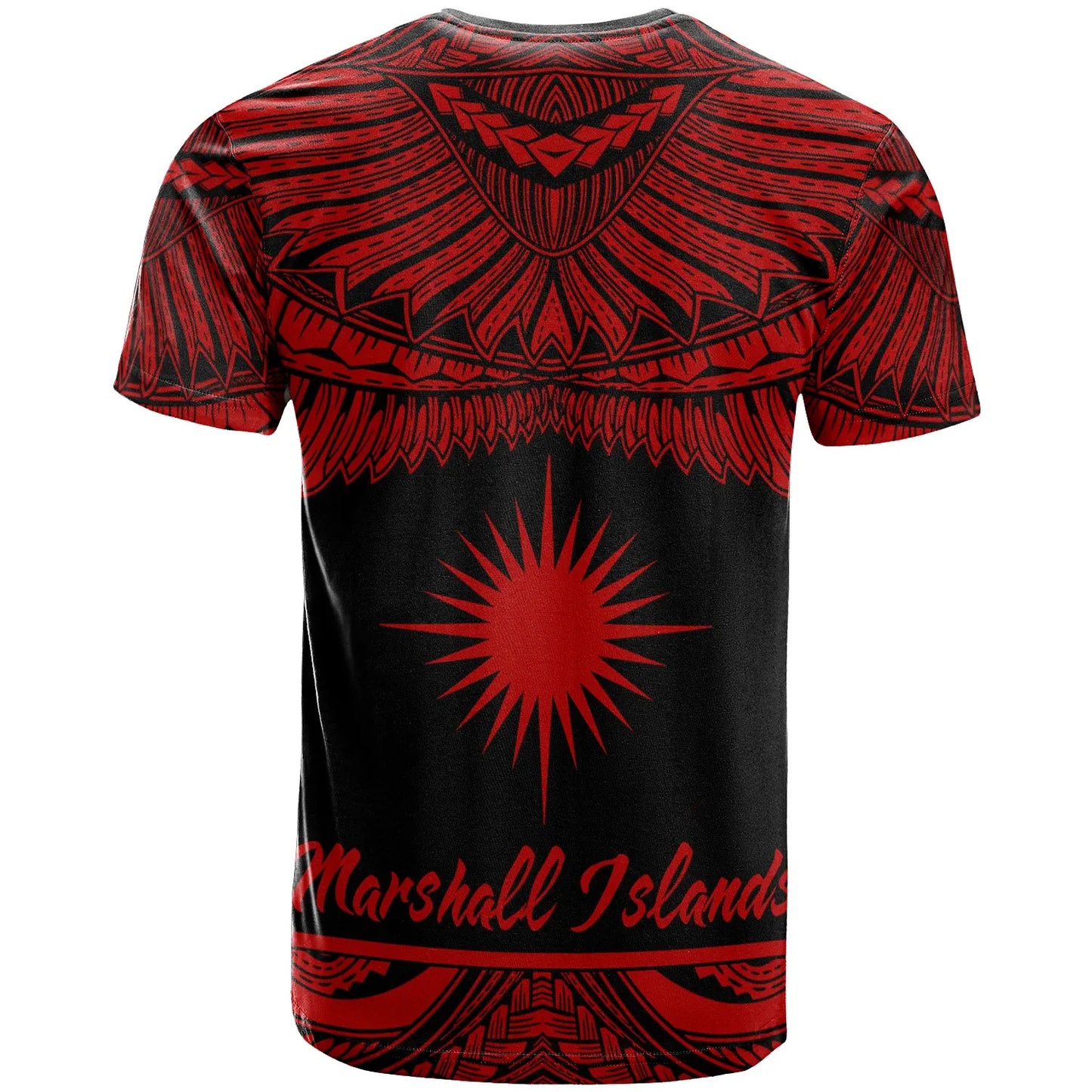 Marshall Islands Polynesian Custom Personalised T-Shirt - Marshall Islands Pride Red Version