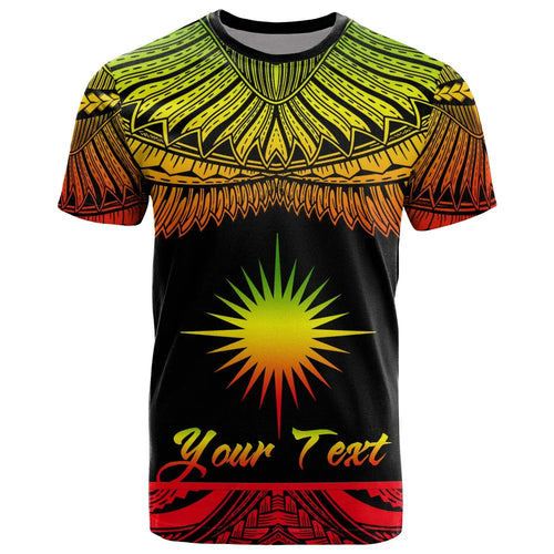 Marshall Islands Polynesian Custom Personalised T-Shirt - Marshall Islands Pride Reggae Version