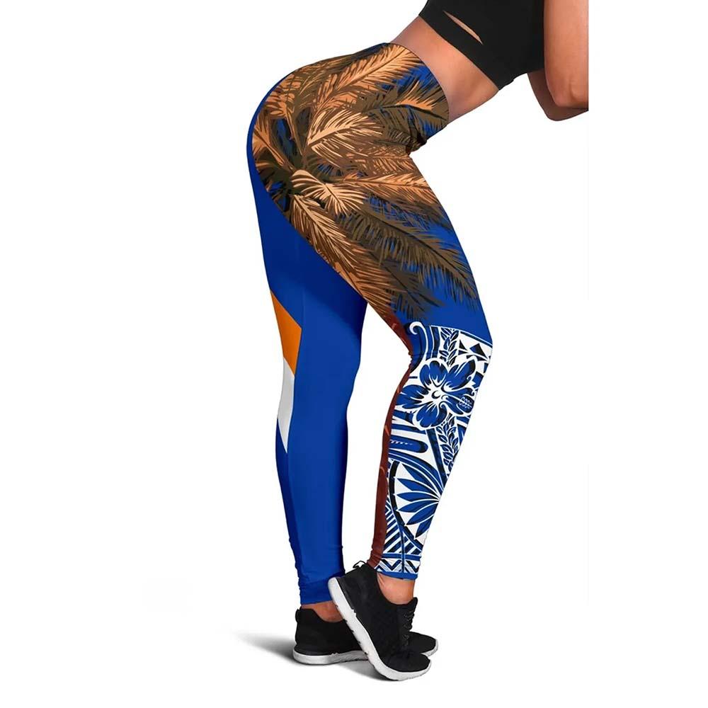 Marshall Islands Polynesian Legging - Palm Tree