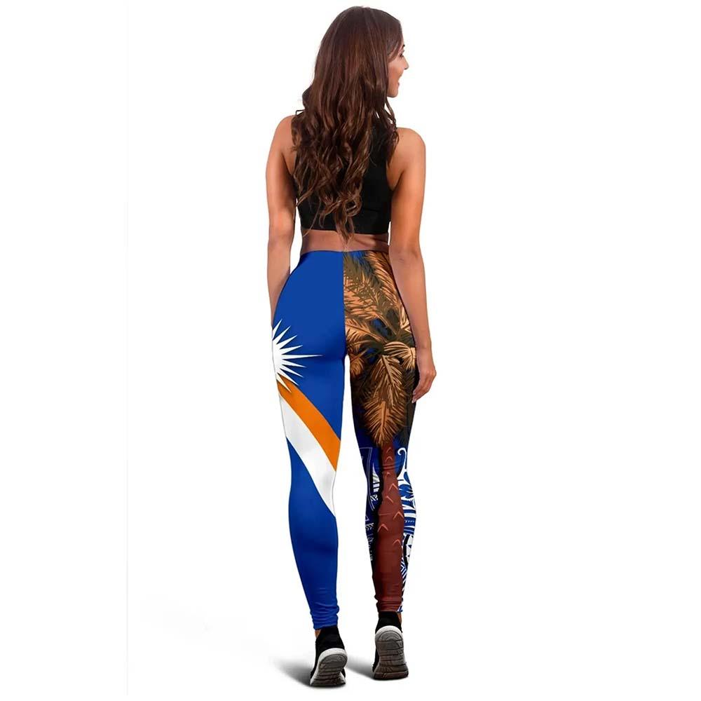 Marshall Islands Polynesian Legging - Palm Tree