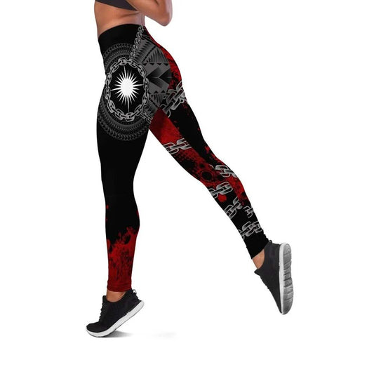 Marshall Islands Polynesian Legging - Polynesian Chain Style