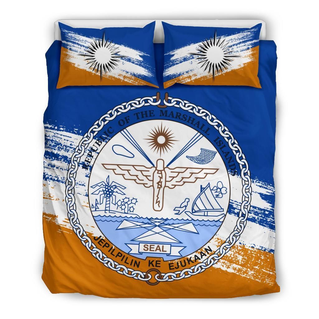 Marshall Islands Duvet Cover Set - Marshall Islands Seal Premium