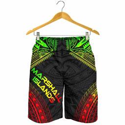 Marshall Islands Men Shorts - Polynesian Chief Reggae Version