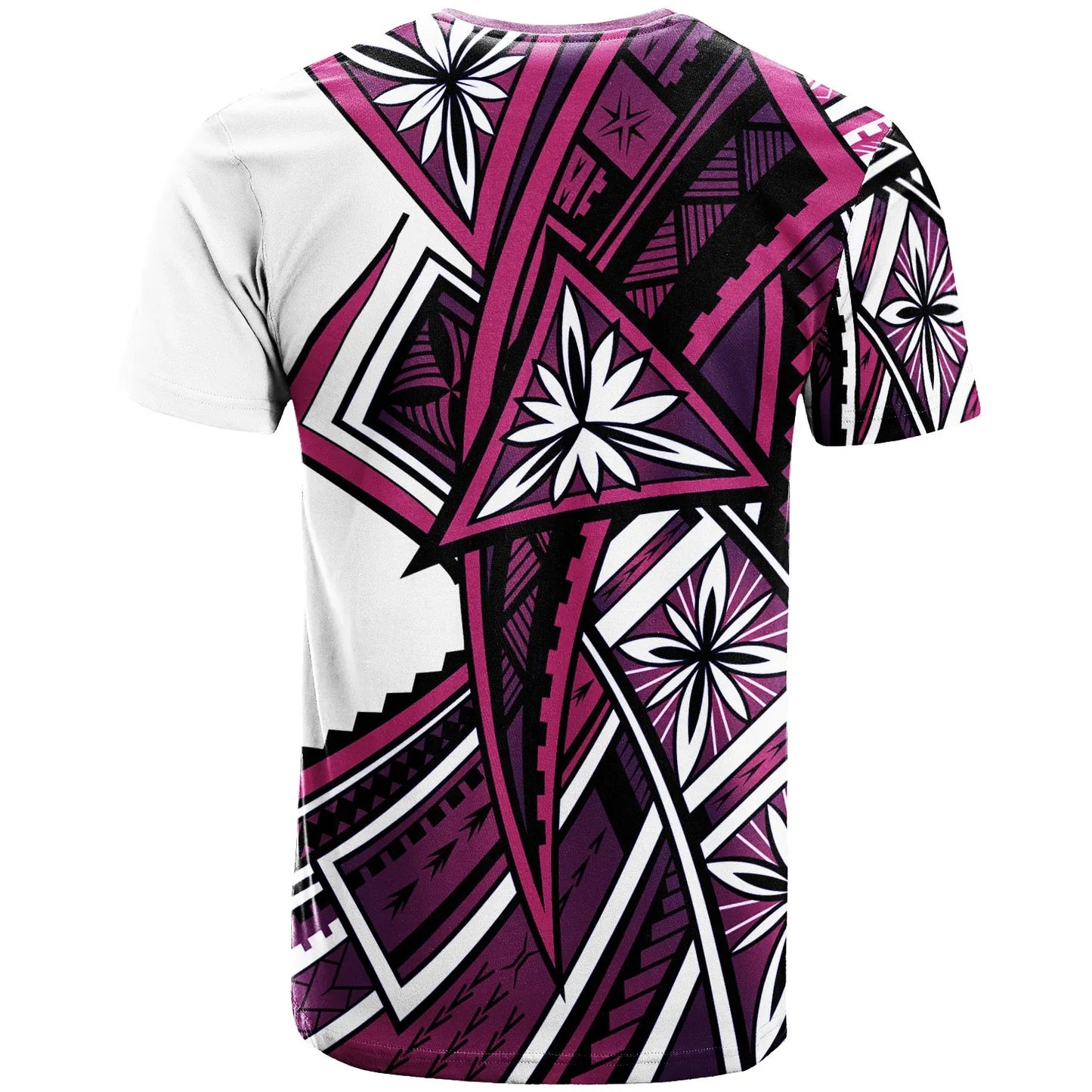 Marshall Islands T-Shirt - Tribal Flower Special Pattern Purple Color