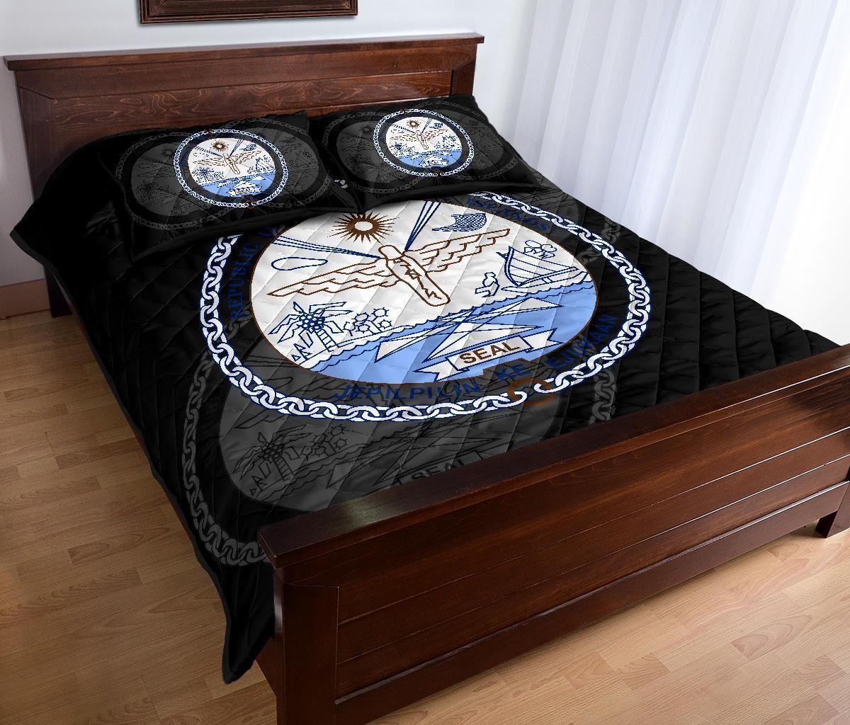 Marshall Islands Polynesian Quilt Bed Set