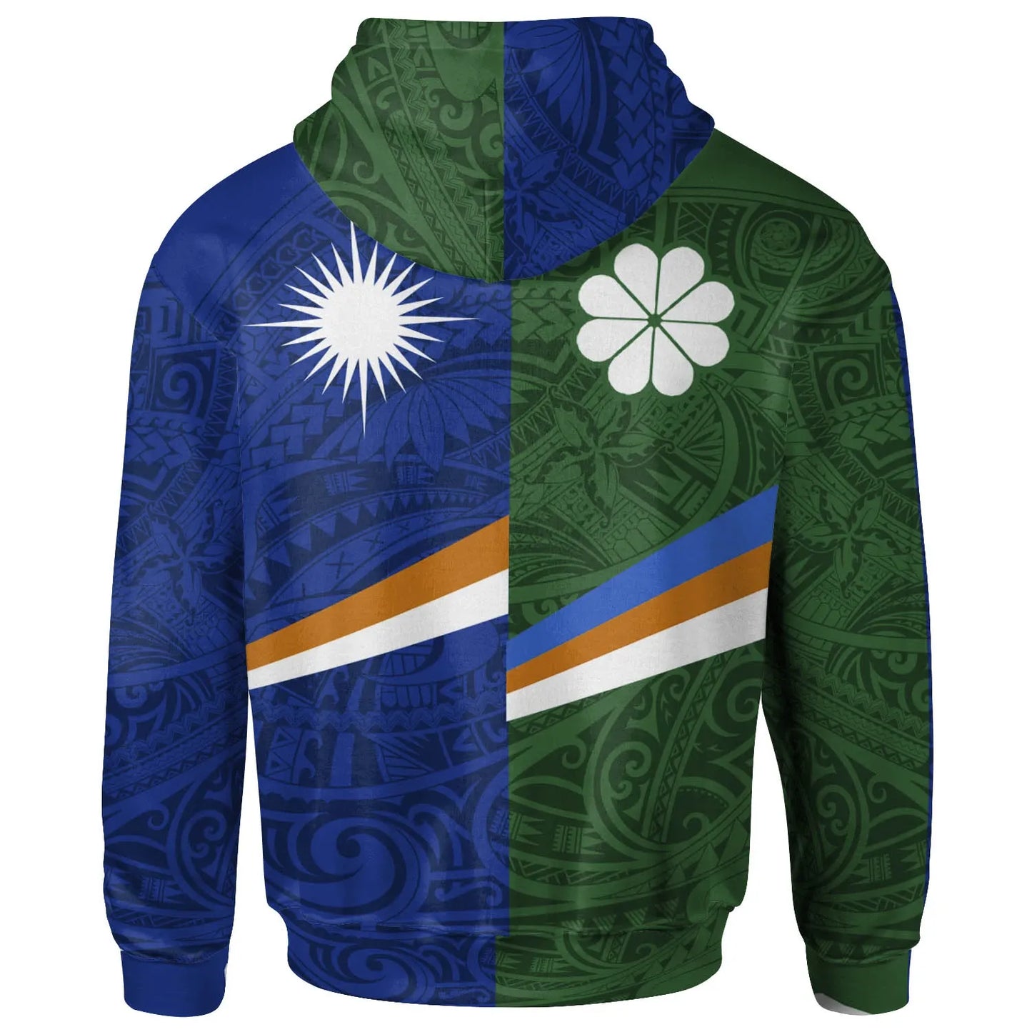 Marshall mix Kwajalein Flag Hoodie