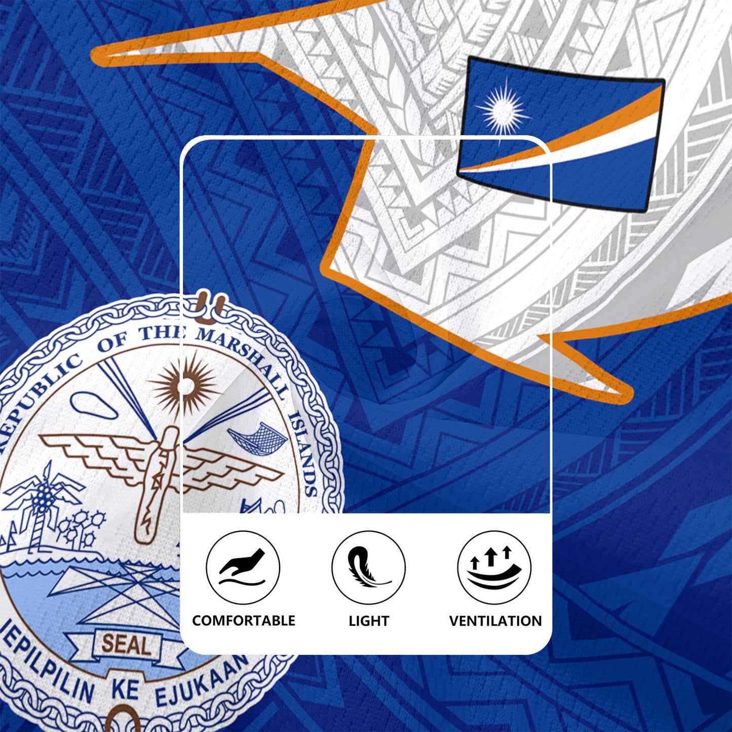 Marshall Islands Rugby Jersey Polynesian Tattoo Flag And Coat Of Arms