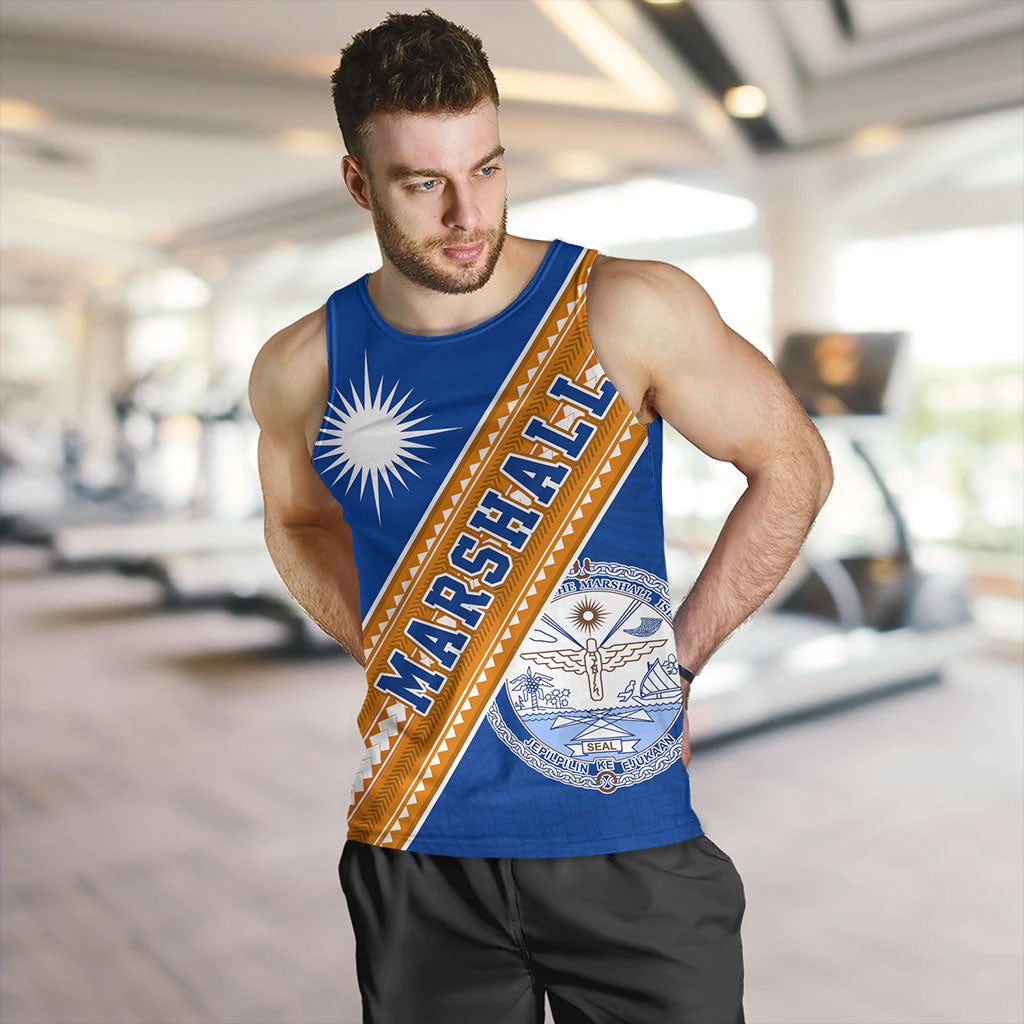 Marshall Islands Tank Top Flag And Coat Of Arms