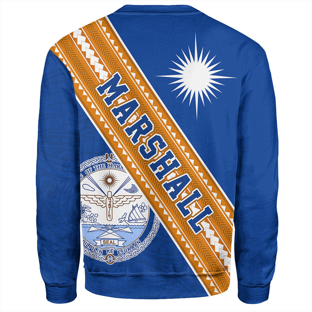 Marshall Islands Sweatshirt Flag And Coat Of Arms