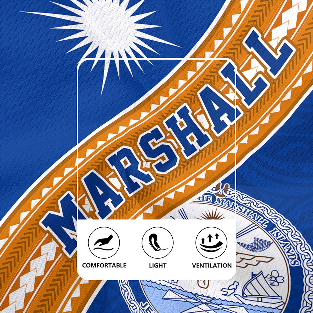 Marshall Islands Rugby Jersey Flag And Coat Of Arms